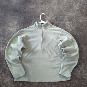 Mountain HardWear Pullover Womens M Green Pastel Sweater Fleece 1/4 Zip